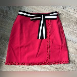 Raoul Color Block Ruffle Crepe de
Chine Mini Skirt NWT Size 2